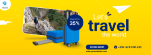travel post Facebook-coverfoto template