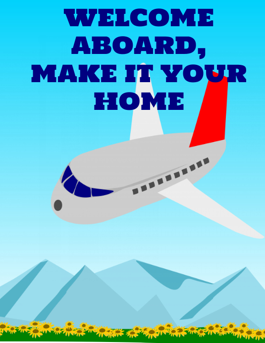 Travel Poster Flyer (US Letter) template