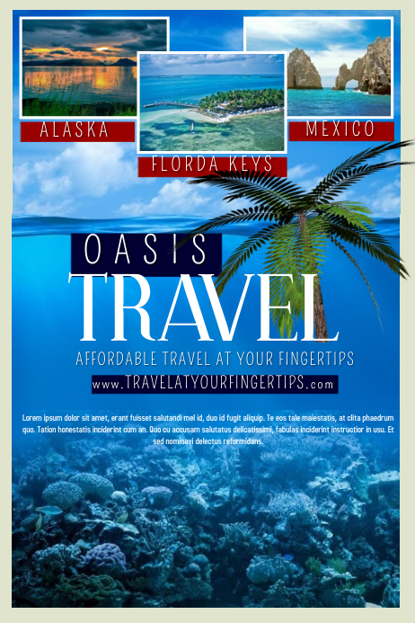 travel template postermywall travel poster template