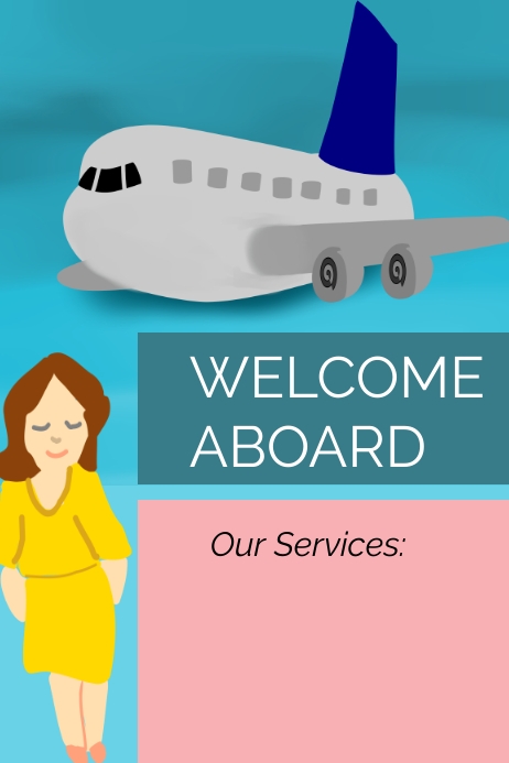 Travel Poster Welcome Aboard Template | PosterMyWall