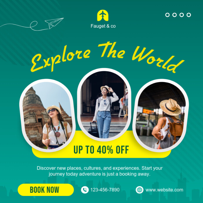Travel Promotion Instagram Post Template | PosterMyWall