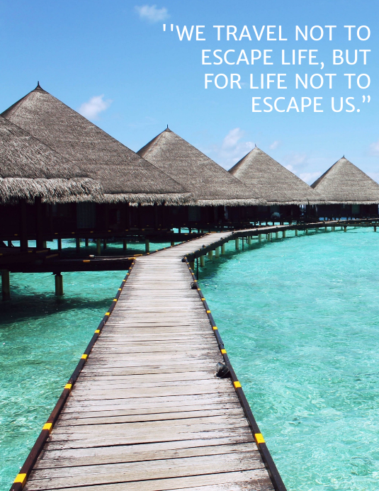 Paglalakbay Quote Template PosterMyWall