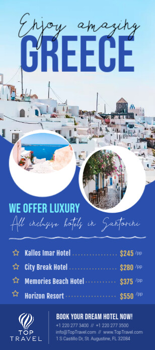 Travel Rack Card Template | PosterMyWall