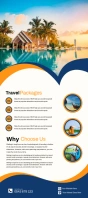 Travel rack card Kartu Rak template