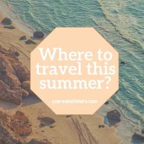 Travel Summer Blog Post Instagram-Beitrag template