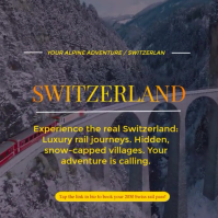 travel Switzerland Instagram Post template
