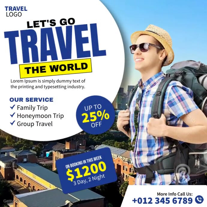 Travel Template Ads | PosterMyWall