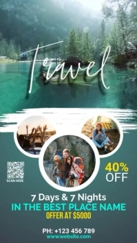 Travel Template Pantalla Digital (9:16)