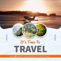 Travel Template โพสต์บน Instagram