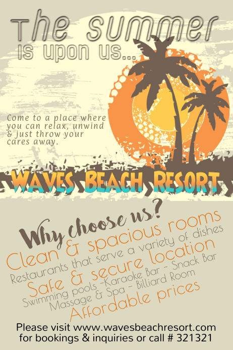 summer template Poster