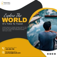 Travel the World Square (1:1) template
