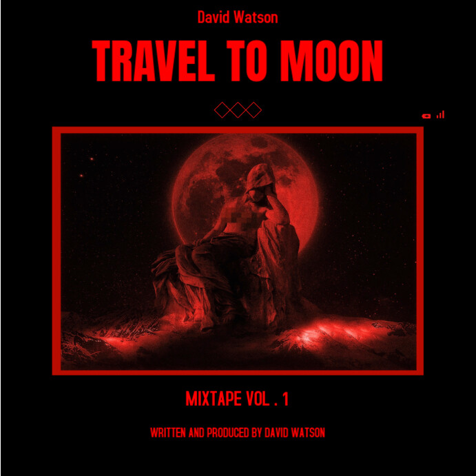 TRAVEL TO MOON ALBUM COVER Instagram Plasing template