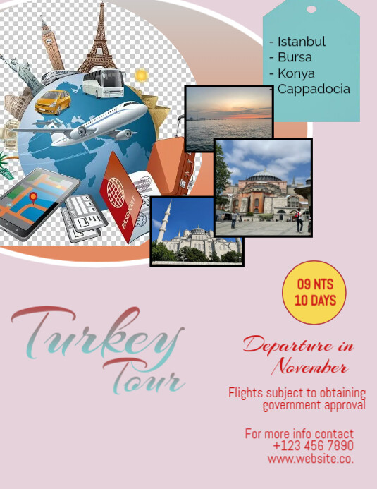 Plantilla de TRAVEL TOUR FLYER | PosterMyWall