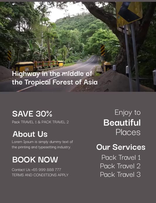 TRAVEL TOUR FLYER Template | PosterMyWall