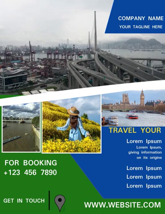 TRAVEL TOUR FLYER Template PosterMyWall