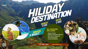Travel Twitter Post template
