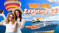 Travel Vlog Thumbnail Youtube Thumbnail Isithonjana se-YouTube template