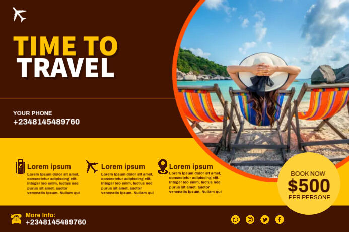 Travel Label Design travel16 Template | PosterMyWall