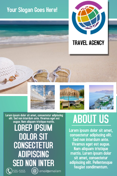 Traveling Agency Simple Flyer Template Postermywall