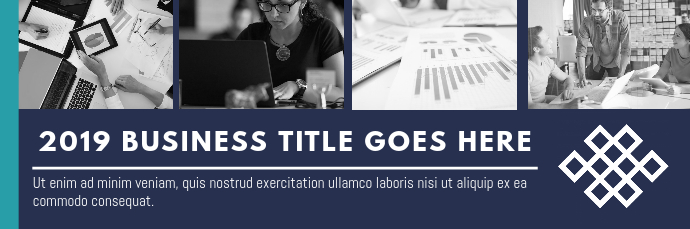 Blue Business Themed Email Header Template | PosterMyWall