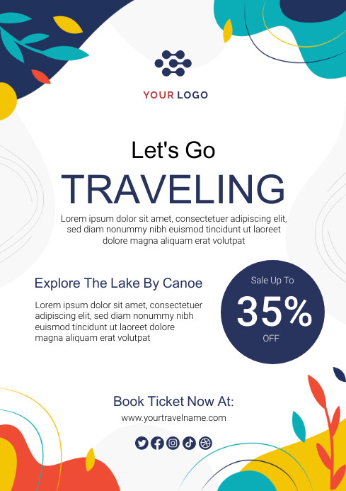 Traveling Poster A4 template