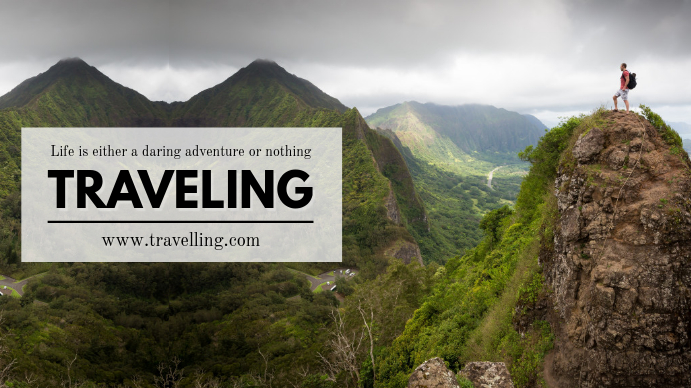 Traveling Youtube Banner Design Template Postermywall