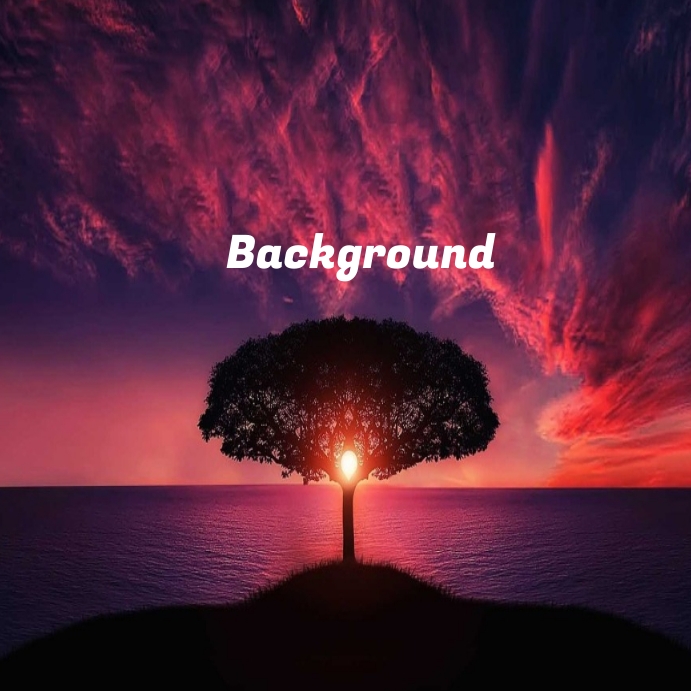 Tree Background Instagram Post template