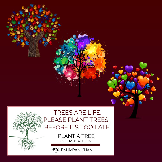 Tree Posts On Insta Copy of Tree Compaign Insta Post | PosterMyWall