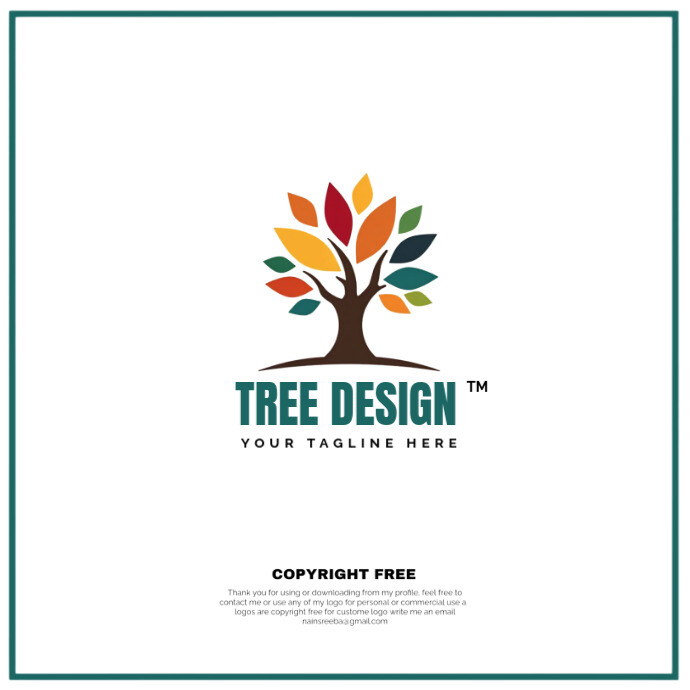 Tree design Logo template