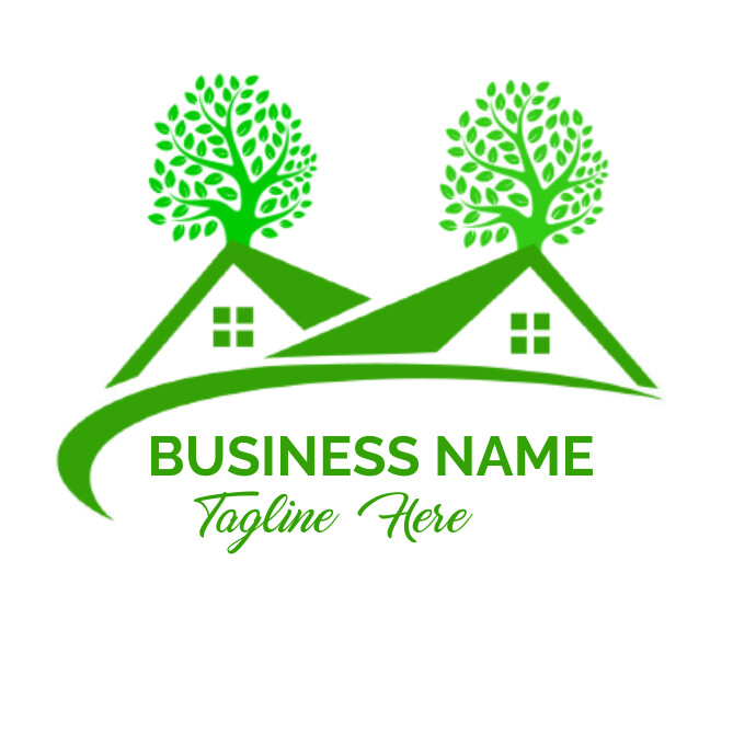 Tree logo, garden logo ,home gardening logo, Logotyp template