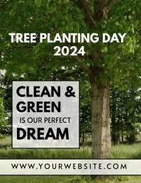 Tree flyer template