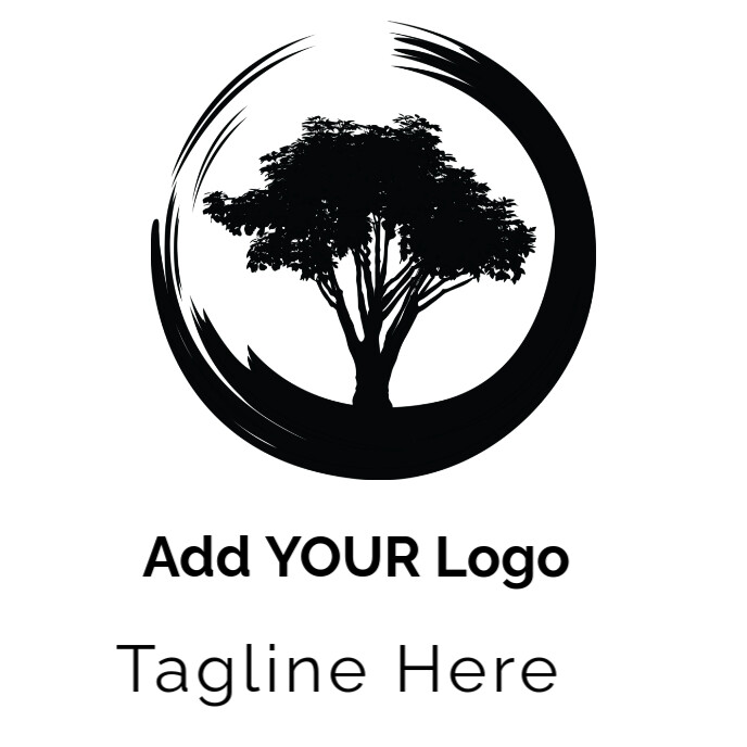 tree logo Album Cover template