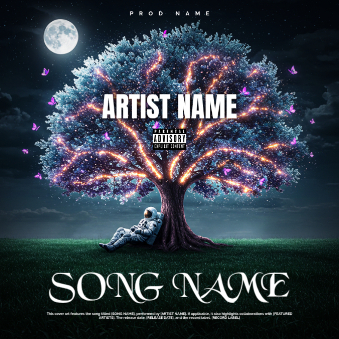 Tree Of Space Album Cover Template | PosterMyWall