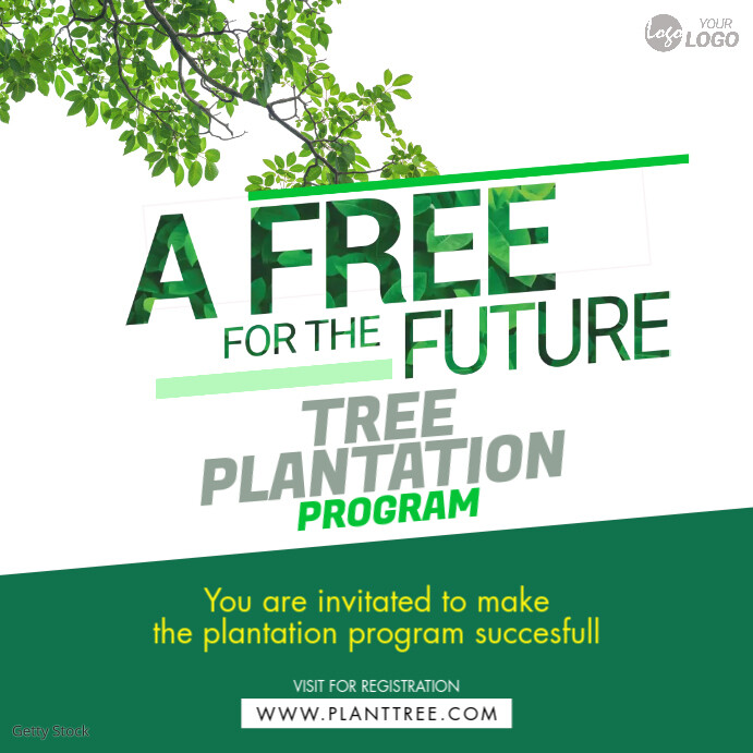 Tree Plantation Program Template | PosterMyWall