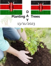 Tree planting day Folder (US Letter) template