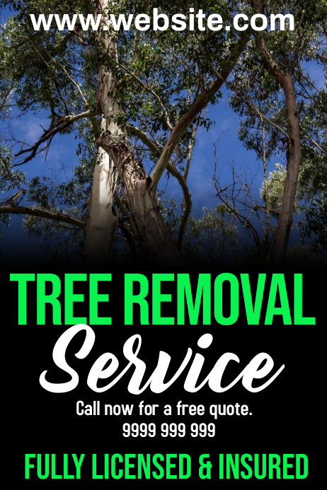 tree removal Template | PosterMyWall