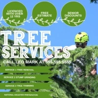 Tree Service Tree Trimming Video Instagram-opslag template