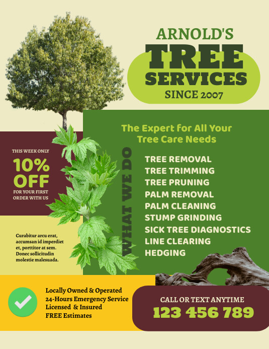 Tree Services Flyer Template PosterMyWall