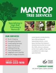 Tree Services Flyer Poster template