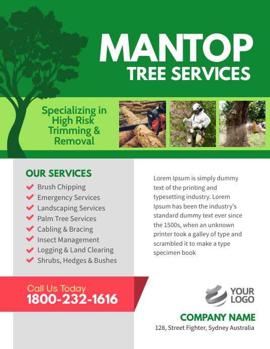 Copy of Tree Services Flyer Poster PosterMyWall
