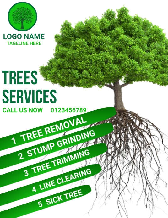 Tree services flyers Template PosterMyWall