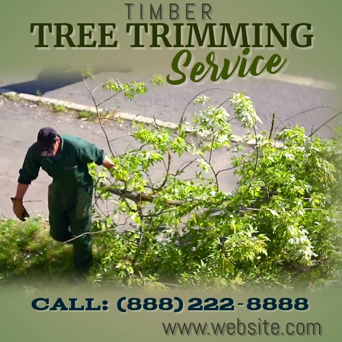 Tree Trimming Digital Ad สี่เหลี่ยมจัตุรัส (1:1) template