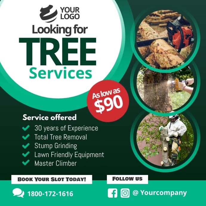 Copy of Tree Trimming Services for Instagram Facebook | PosterMyWall