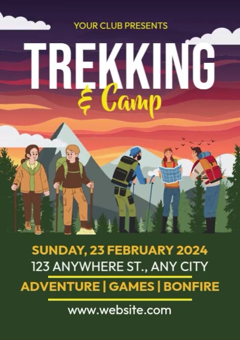 Effective Example Ad Camp Trekking Camp Ads Template | PosterMyWall