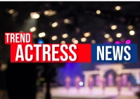 Trend actress news Postcard template