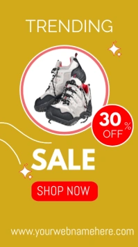 Trending Sale Up to 30 % off Display digitale (9:16) template