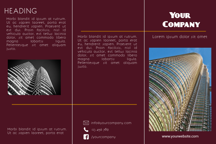 Tri Fold Poster Template Tri Fold Poster Template