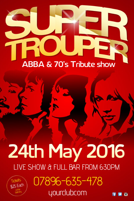 Poster Tribute Example Tribute Show Poster Template | PosterMyWall