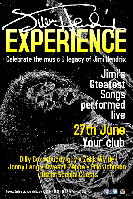 Poster Tribute Example Tribute Show Poster Template | PosterMyWall