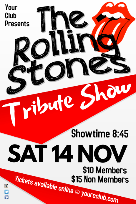 Poster Tribute Example Tribute show poster Template | PosterMyWall